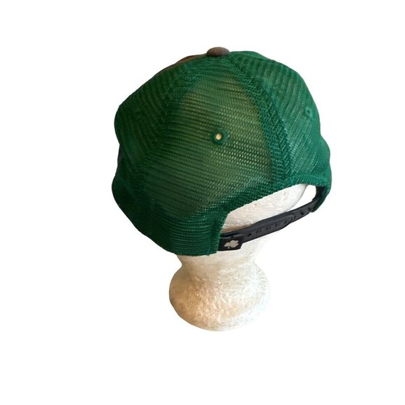 Notre Dame Fighting Irish Top Of The World Adjustable Mesh Back Hat Green/Gray - Picture 4 of 7